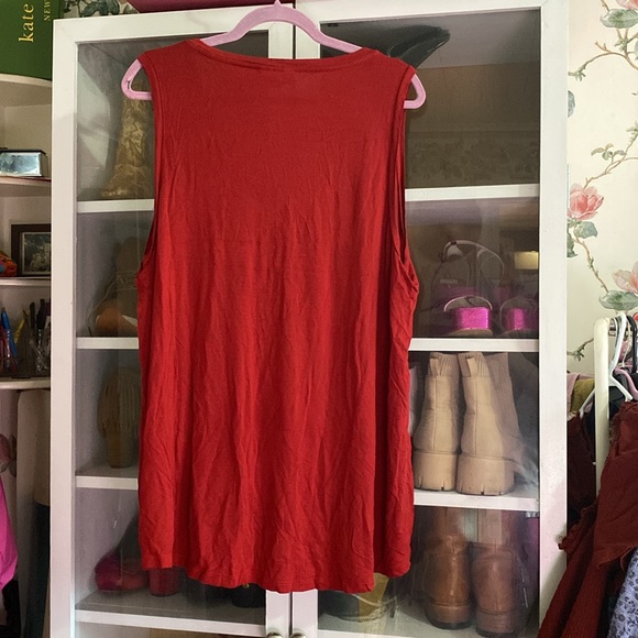 Modcloth Endless Possibilities Tank Swing Top Tunic Red 2X - Picture 5 of 5